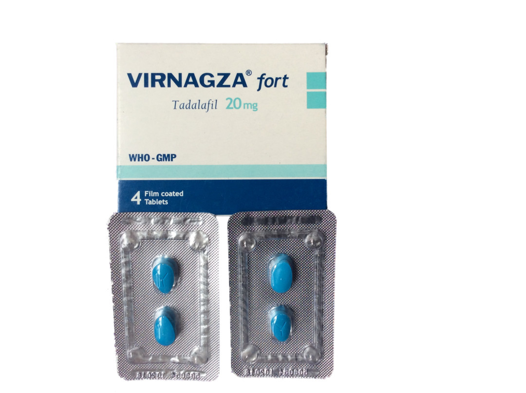 Viên uống 10 giờ Thuốc VIRNAGZA Fort 20mg, Tadalafil 20mg/viên, hộp 4 viên 220.000đ